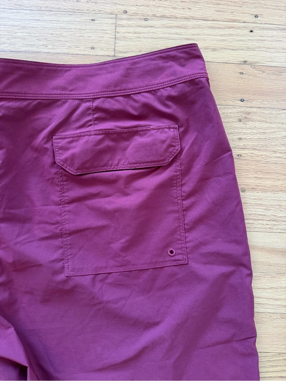 Patagonia Hydropeak Boardshorts Volley Swim Shorts Mens 40 Burgandy Drawstring